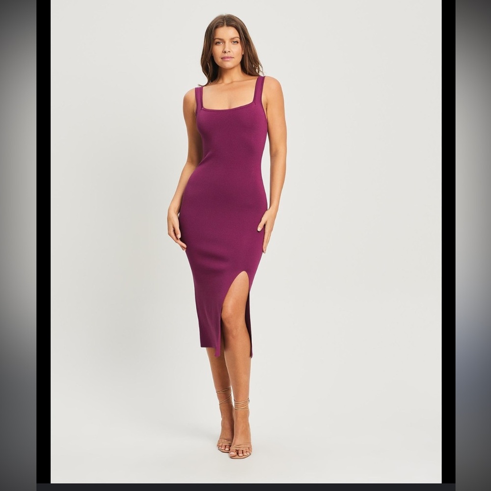 Fuschia Bandeau Pencil Dress